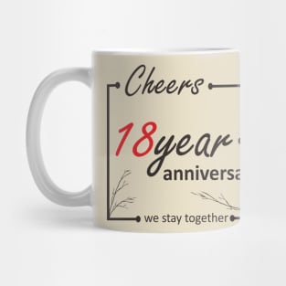 18 Year anniversary Mug